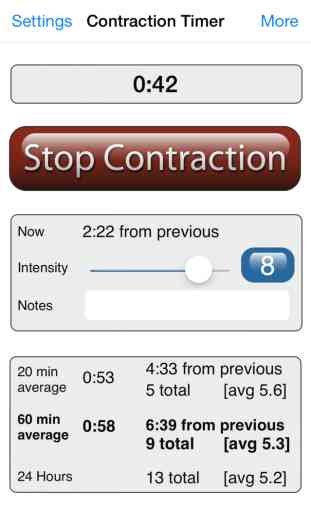 Labor and Contraction Timer 1