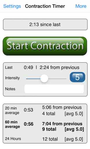 Labor and Contraction Timer 2