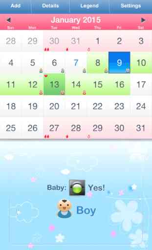 Menstrual Calendar - Ovulation Calculator & Fertility Tracker to Get Pregnant during Period 1