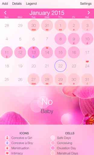 Ovulation Calculator & Fertility Tracker - Menstrual Calendar to Get Pregnant during Period 3