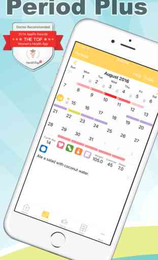 Period Plus - Period Tracker, Menstrual Cycle Calendar, Ovulation & Fertility Diary for Women’s Health 1