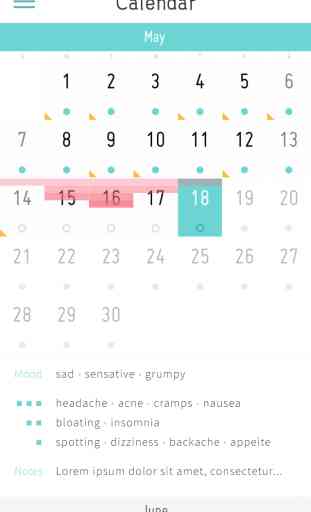 Period Tracker with Mood, Fertility & Birth Control Pill Diary with Reminder 2