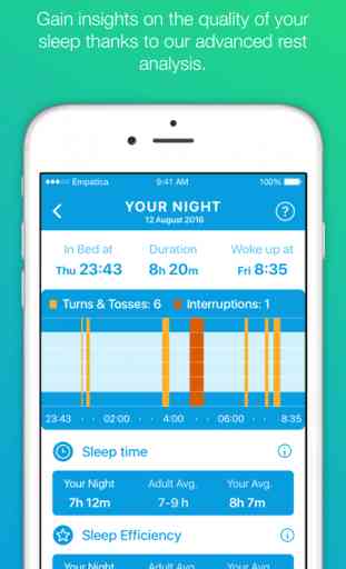 Mate app - Sleep+Activity diary for Embrace watch 2