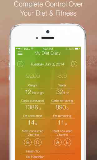 My Diet Diary Calorie Counter App 3