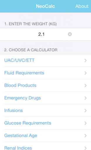 Neonatal Calculator 1