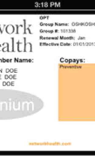 Network Health ID Card 4