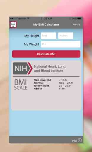 NIH BMI Calculator 1