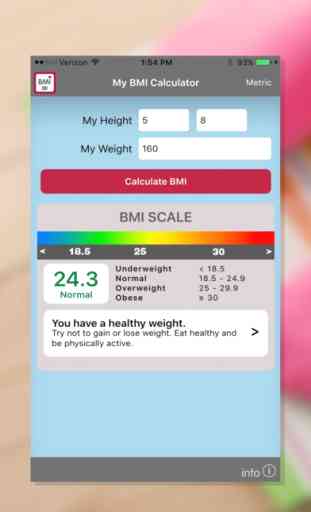 NIH BMI Calculator 2