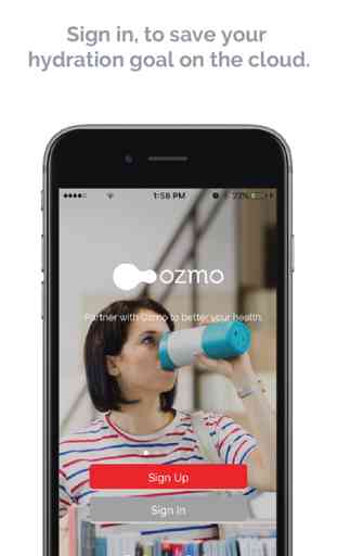 Ozmo Water App – Hydration Reminder, SmartCup Sync 1