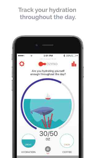 Ozmo Water App – Hydration Reminder, SmartCup Sync 2