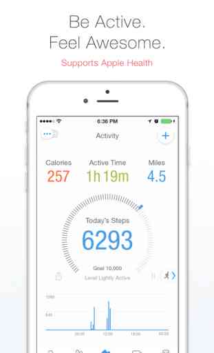 Pacer: Pedometer & Walking (Android/iOS) image 1
