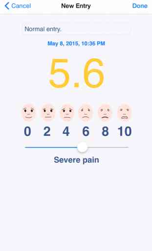 Pain Scale - your digital log for chronic pain 1