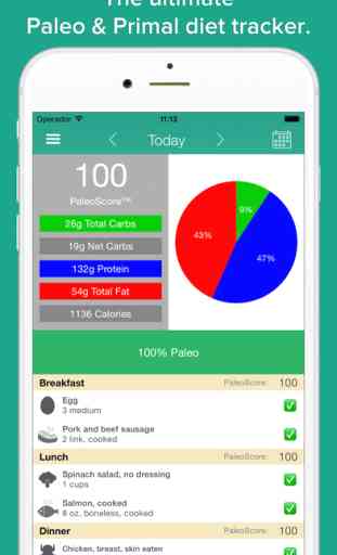 Paleo Tracker PRO - primal & low carb diet counter 1