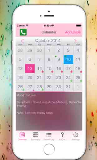 Period Tracker Logs - Monthly Cycles Menstrual Calendar & Ovulation Fertility Diary 1