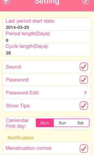 Period Tracker - Women's menstrual cycles period and ovulation tracker 3