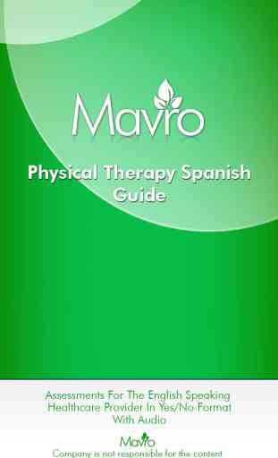 Physical Therapy Spanish Guide 1
